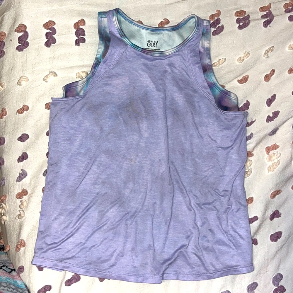 Athleta girl purple tank top size 12
